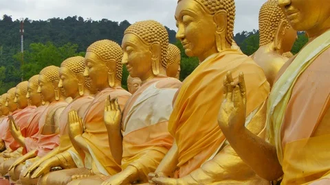 Buddha in Thailand. Stock Footage 91136113