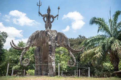 Buddha theme park in northern laos Vientiane Stock Photos