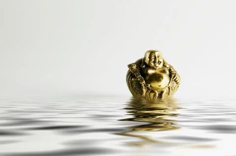 Buddha on White Stock Photos