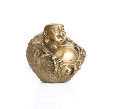 Buddha on White Stock Photos