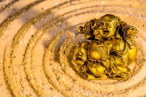 Buddha in zen circle Stock Photos