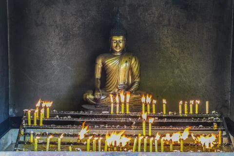 Buddhacandlelight Stock Photos