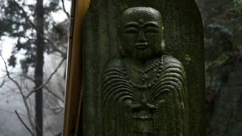 Buddharupa at Yamadera temple Stock Footage 149968143