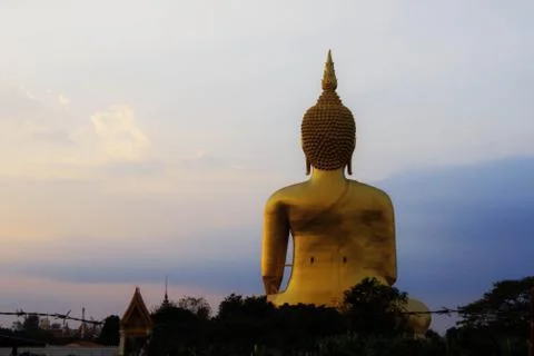 Buddhas with the blue sky. Stock-Fotos