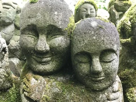 Buddhas disciples Stockfoto's