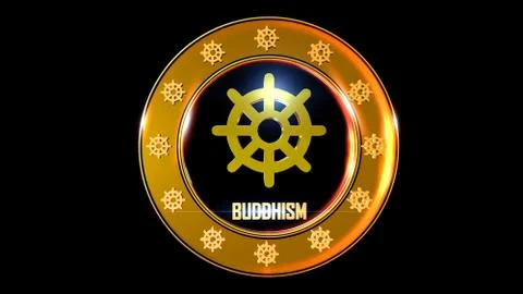 BUDDHISM Illustrazione stock