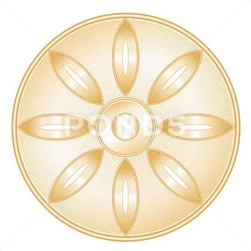 Buddhism Symbol, Lotus Blossom Stock Illustration