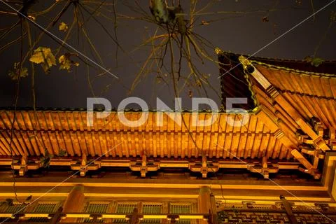 Buddhism, temples, Shanghai, Tourist attraction Stock Photos
