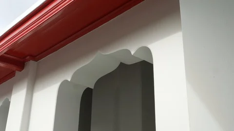 Buddhist architecture in Thai temple Stock Footage 115595440