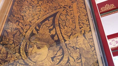 Buddhist art Stock Footage 297782214