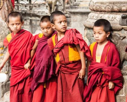 Buddhist Children Stock Photos