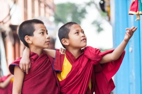 Buddhist Children Stock Photos