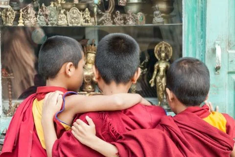 Buddhist Children Stock Photos