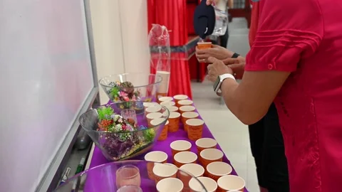 Buddhist class celebration Stock Footage 239594844