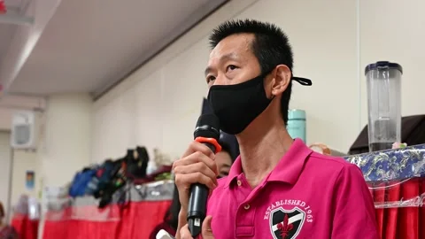 Buddhist class celebration Stock Footage 239594878