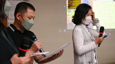 Buddhist class celebration Stock Footage 239595365