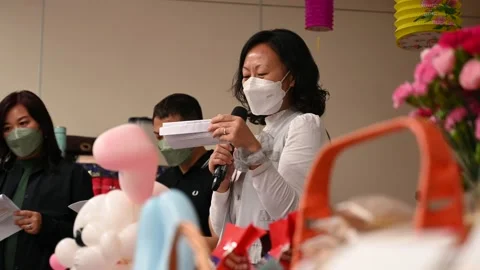 Buddhist class celebration Stock Footage 239595366