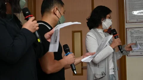 Buddhist class celebration Stock Footage 239595368