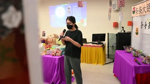 Buddhist class celebration Stock Footage 239595438