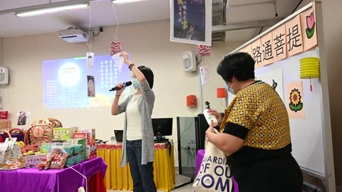 Buddhist class celebration Stock Footage 239595454