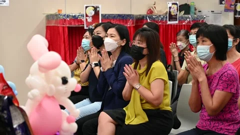 Buddhist class celebration Stock Footage 239595462