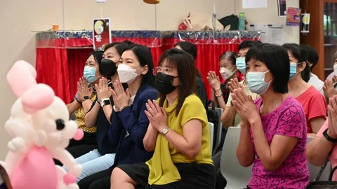 Buddhist class celebration Stock Footage 239595464