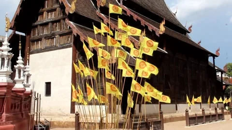 $Buddhist flag 1 Stock Footage 41757650