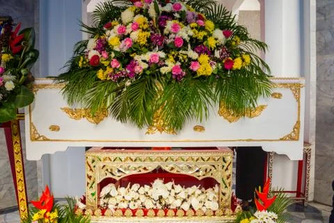 Buddhist funeral. Stock Photos