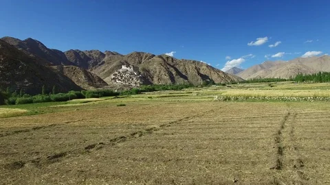 Buddhist Monastery Aerial view Stock Footage 82915272