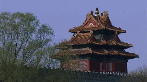 Buddhist Monastery in Beijing Stock Footage 88833379