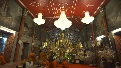 Buddhist monastery Stock Footage 260590830