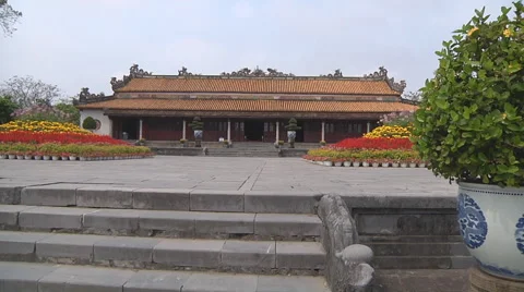 Buddhist monastery in Ho Chi Minh City, North Vietnam Stock Footage 52964866
