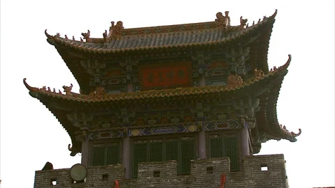 Buddhist Monastery in Shangxi province Stockbeeldmateriaal 88334422