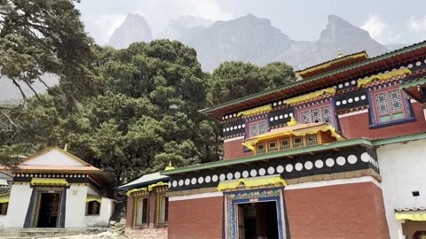 Buddhist Monastery surrounded by nature” Stock Footage 285755333