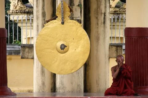 Buddhist monk Foto stock