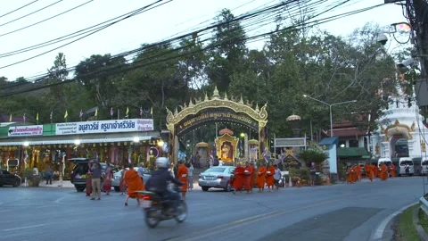 Buddhist monks Stock Footage 260592750