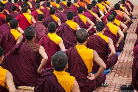 Buddhist Monks Stock-Fotos