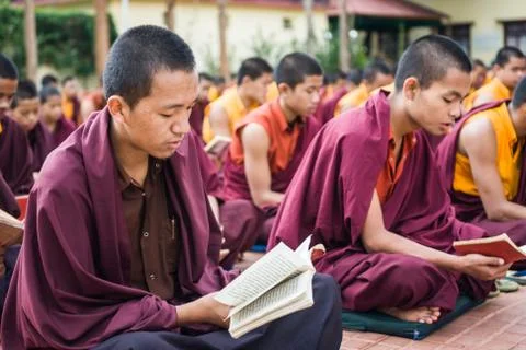 Buddhist Monks Stock-Fotos
