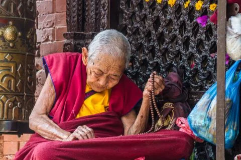 Buddhist Nun Stock Photos