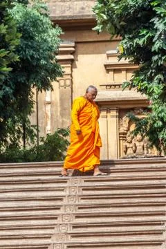 Buddhist Nun Foto stock
