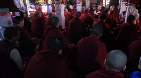 Buddhist Nunnery 1 Stock Footage 6058696