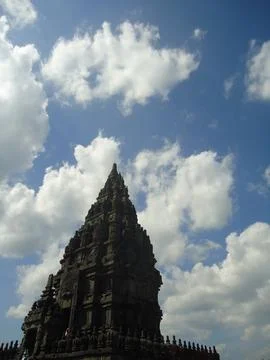 Buddhist Prambanan temple complex the largest temple in java, Central Java,.. Fotos de archivo