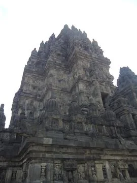 Buddhist Prambanan temple complex the largest temple in java, Central Java,.. Fotos de archivo