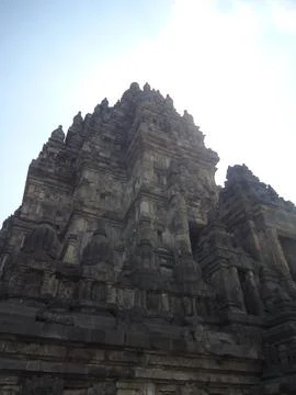 Buddhist Prambanan temple complex the largest temple in java, Central Java,.. Stock Photos