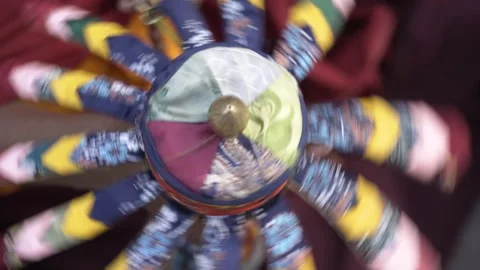 Buddhist prayer wheel spinning fast Stock Footage 230161152