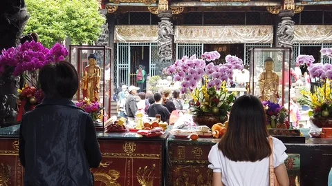 Buddhist Praying Video stock 106706118