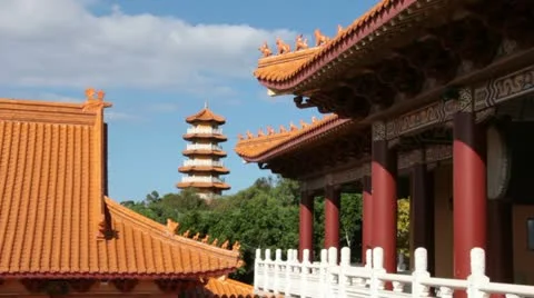 Buddhist Religion Temple Stock Footage 21925559