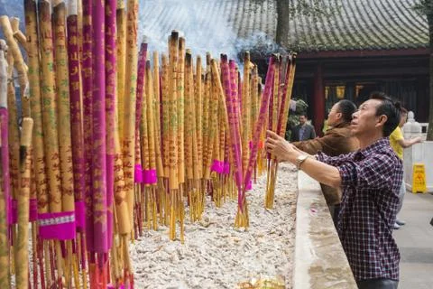 Buddhist religious items Stock Photos