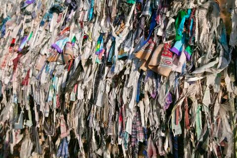Buddhist ribbons fluttering in the wind Stock Photos