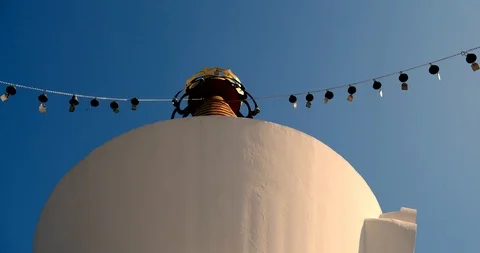 Buddhist ritual structures . Stock Footage 124094886